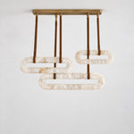 Modern Linked Oval LED Pendant Light – lights off