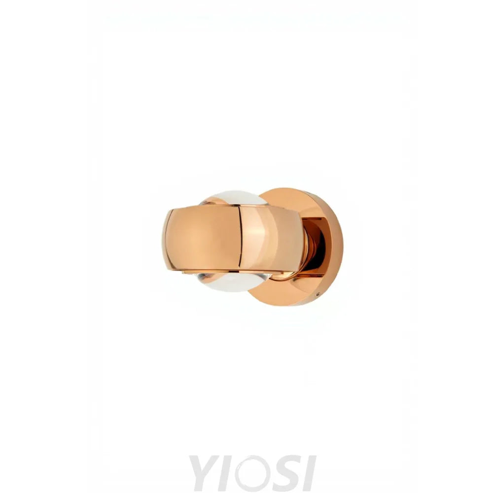 Modern Planetary Shaped Wall Lamp rose gold