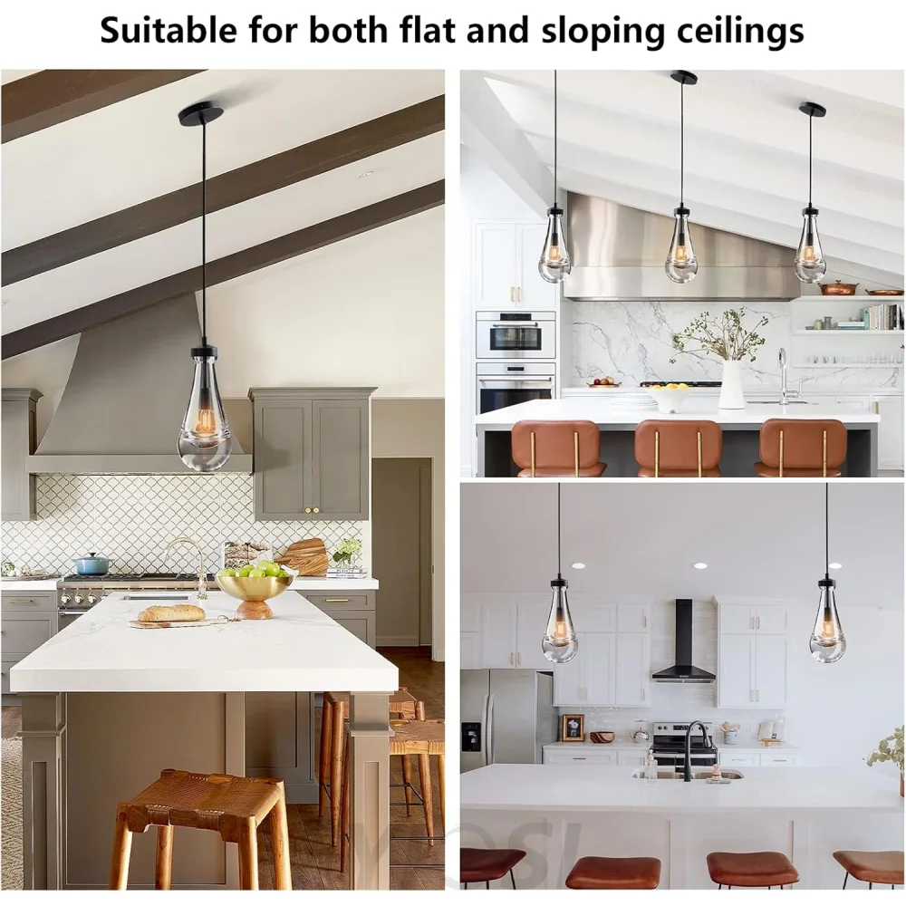 Modern raindrop-style suspended ceiling lamp