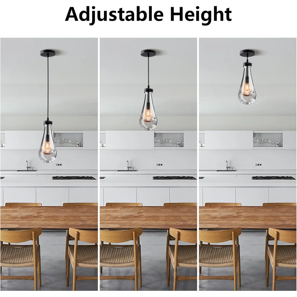 Modern raindrop-style suspended ceiling lamp