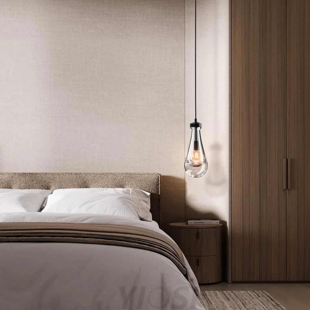 Modern raindrop-style suspended ceiling lamp