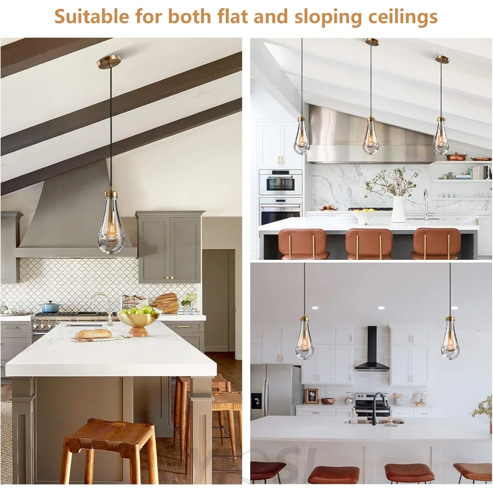 Modern raindrop-style suspended ceiling lamp