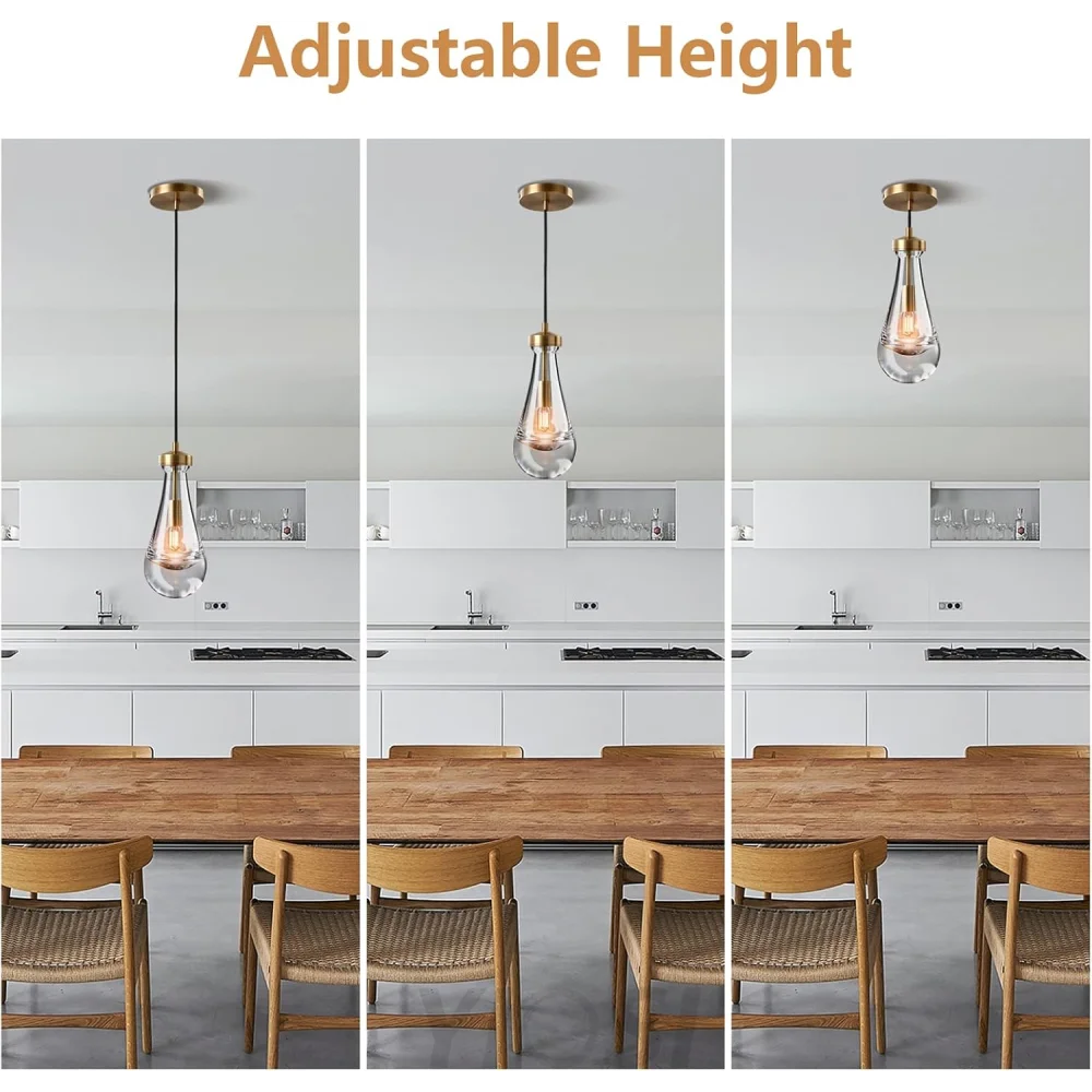Modern raindrop-style suspended ceiling lamp