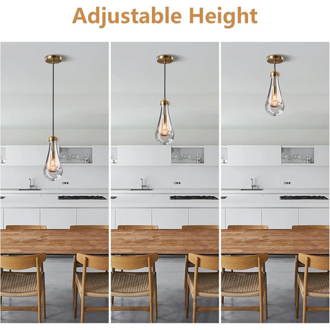 Modern raindrop-style suspended ceiling lamp
