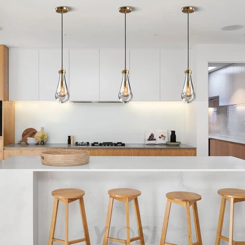 Modern raindrop-style suspended ceiling lamp