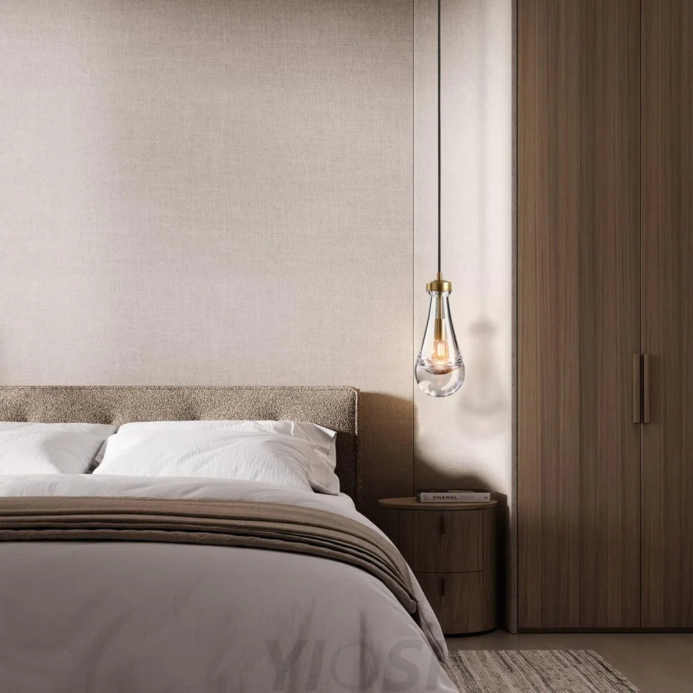 Modern raindrop-style suspended ceiling lamp