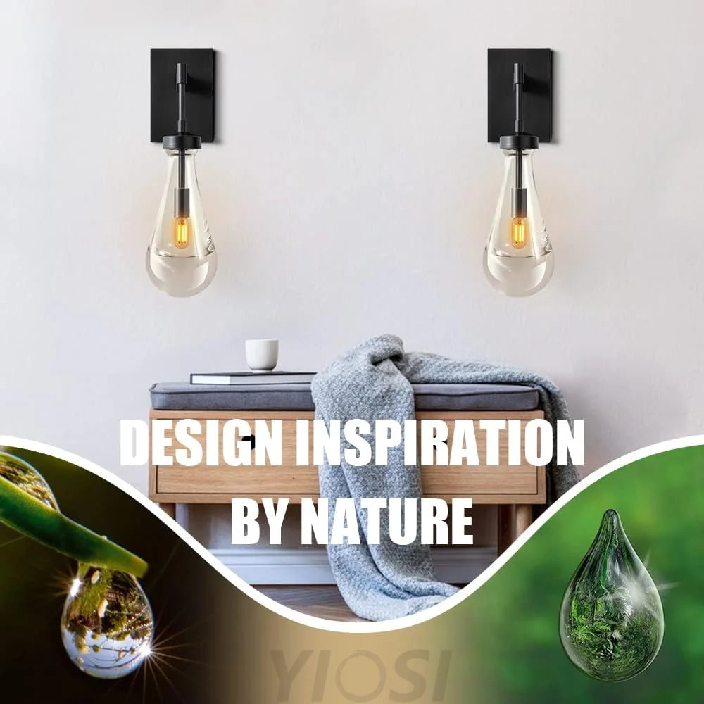 Modern Raindrop Wall Sconces