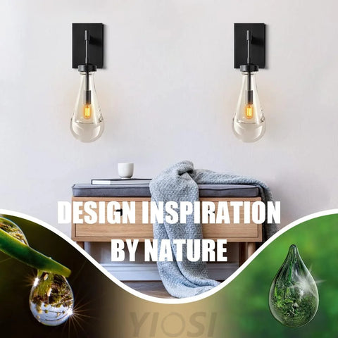 Modern Raindrop Wall Sconces