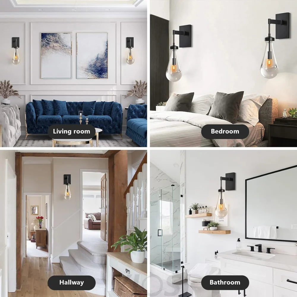 Modern Raindrop Wall Sconces