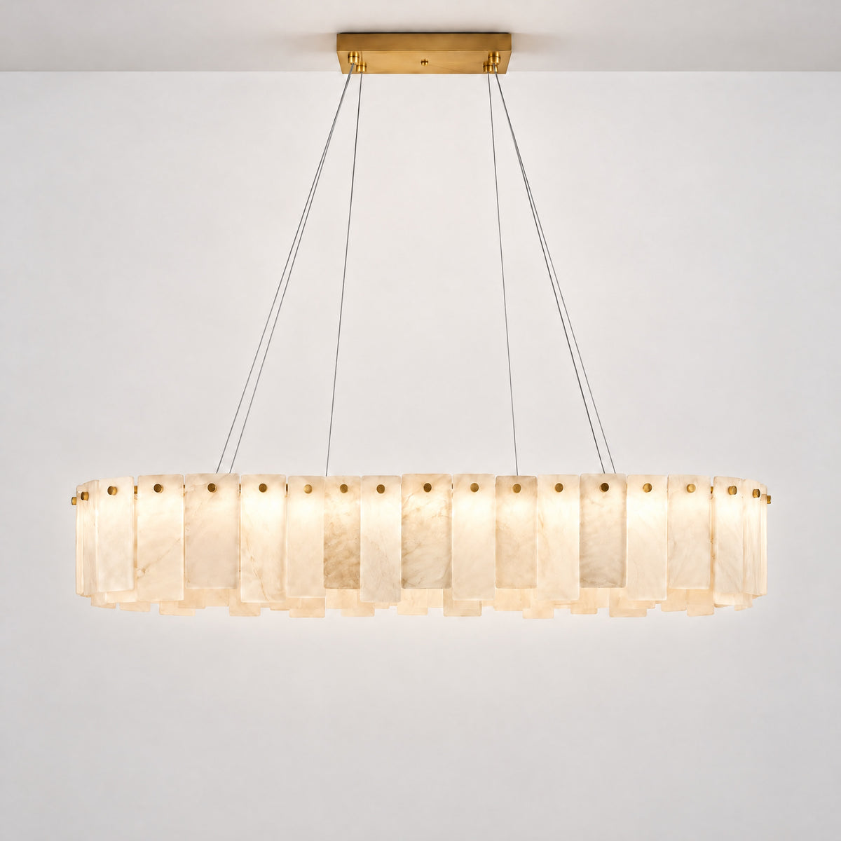 Modern Rectangular Layered Pendant Chandelier