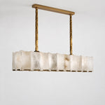 Modern Rectangular Linear Pendant Chandelier – lights off