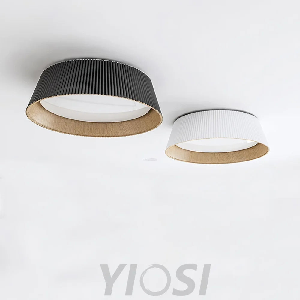 Modern Ribbed Ceiling Light  ∅ 18.1″ - Chloe, Flush Mounts-1-Yiosilamp