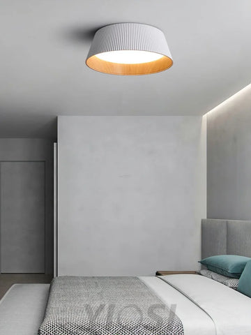 Modern Ribbed Ceiling Light  ∅ 18.1″ - Chloe, Flush Mounts-1-Yiosilamp