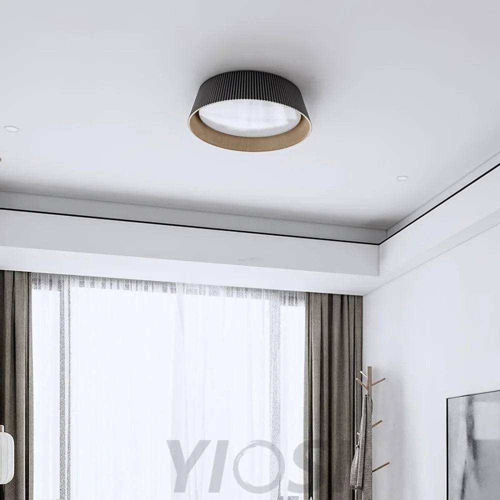 Modern Ribbed Ceiling Light  ∅ 18.1″ - Chloe, Flush Mounts-1-Yiosilamp