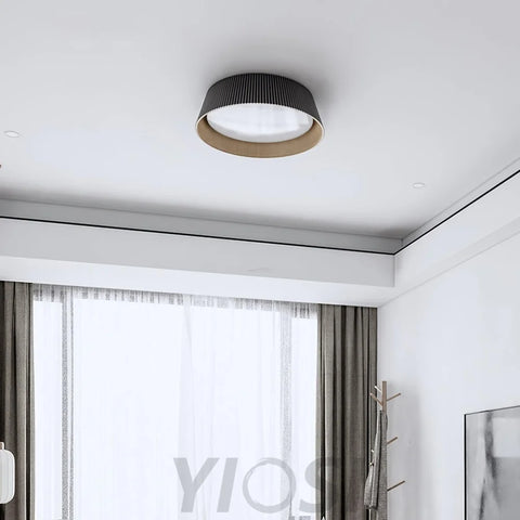 Modern Ribbed Ceiling Light  ∅ 18.1″ - Chloe, Flush Mounts-1-Yiosilamp