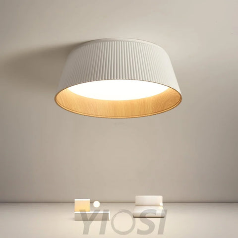 Modern Ribbed Ceiling Light  ∅ 18.1″ - Chloe, Flush Mounts-1-Yiosilamp