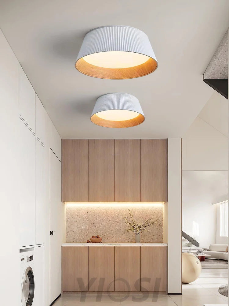 Modern Ribbed Ceiling Light  ∅ 18.1″ - Chloe, Flush Mounts-1-Yiosilamp