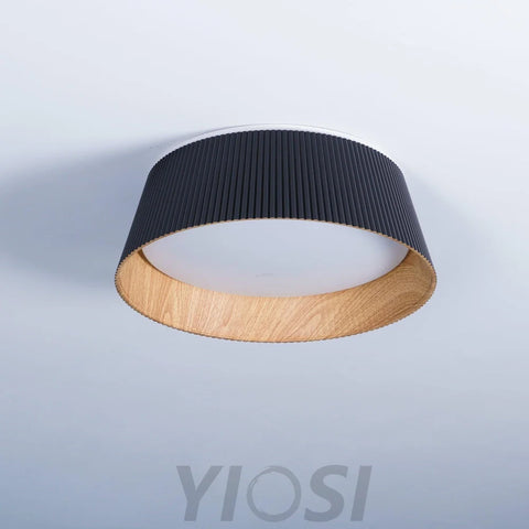 Modern Ribbed Ceiling Light  ∅ 18.1″ - Chloe, Flush Mounts-1-Yiosilamp