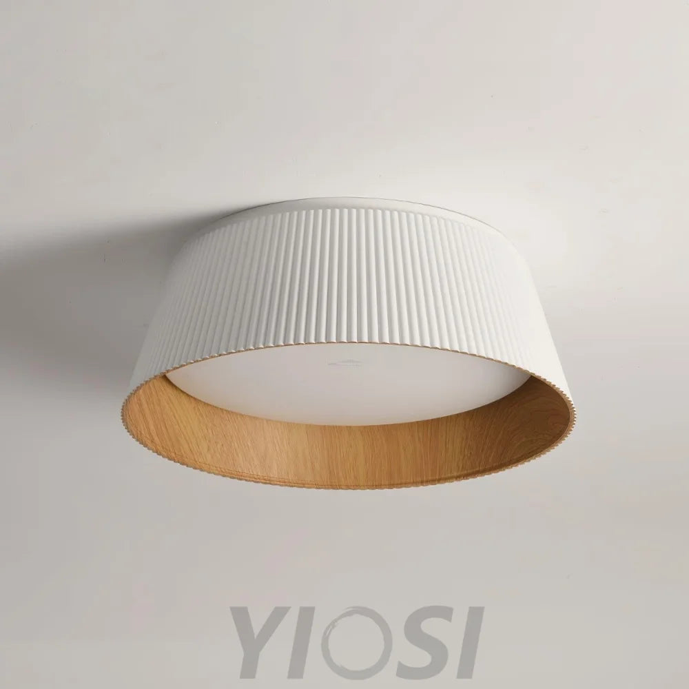 Modern Ribbed Ceiling Light  ∅ 18.1″ - Chloe, Flush Mounts-1-Yiosilamp
