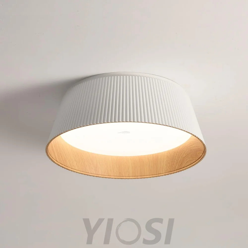Modern Ribbed Ceiling Light  ∅ 18.1″ - Chloe, Flush Mounts-1-Yiosilamp