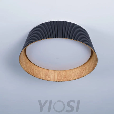 Modern Ribbed Ceiling Light  ∅ 18.1″ - Chloe, Flush Mounts-1-Yiosilamp