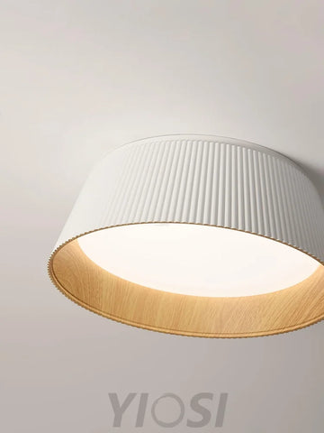 Modern Ribbed Ceiling Light  ∅ 18.1″ - Chloe, Flush Mounts-1-Yiosilamp
