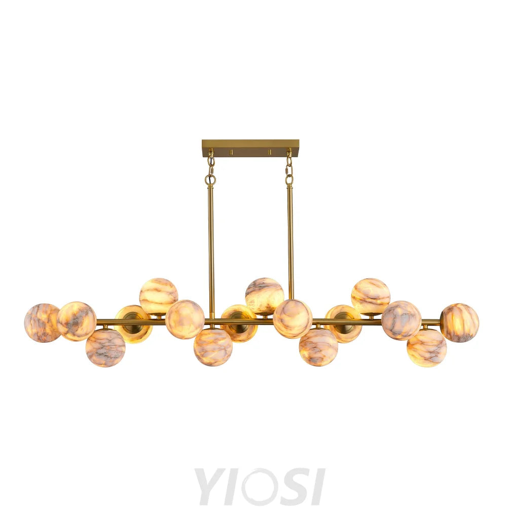 Modern Round Alabaster Chandelier D1400
