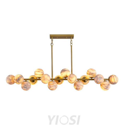 Modern Round Alabaster Chandelier D1400