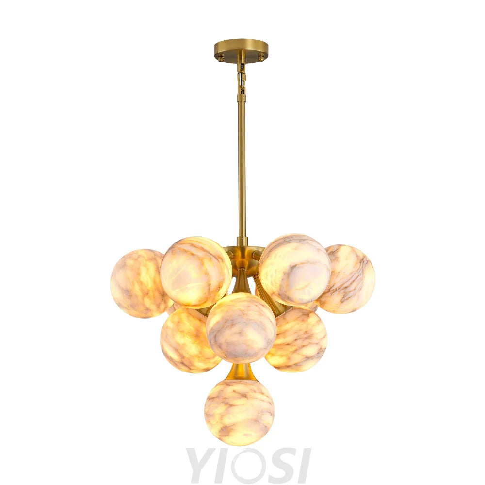 Modern Round Alabaster Chandelier D560