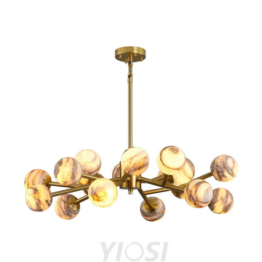 Modern Round Alabaster Chandelier D800