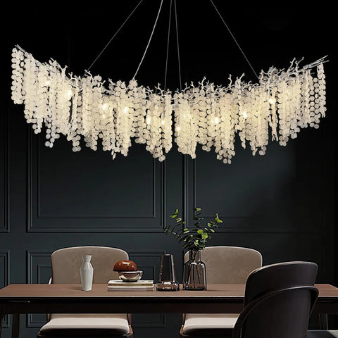 Modern Silver Crystal Glass Tree Branchs Chandelier 72 Inchs - Fast Delivery-1-Yiosilamp