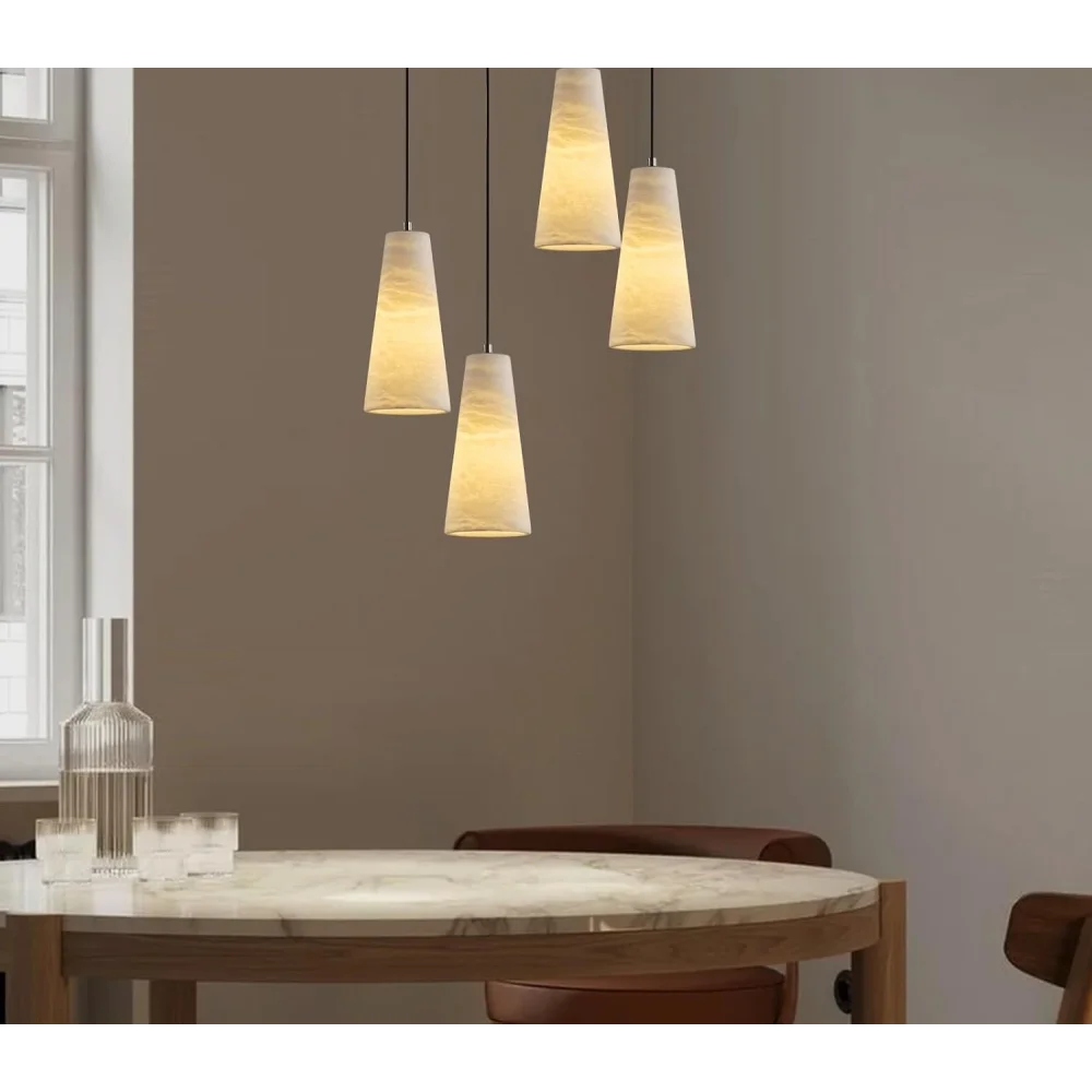 Modern Spanish Alabaster Mini Pendant Light – Round Design