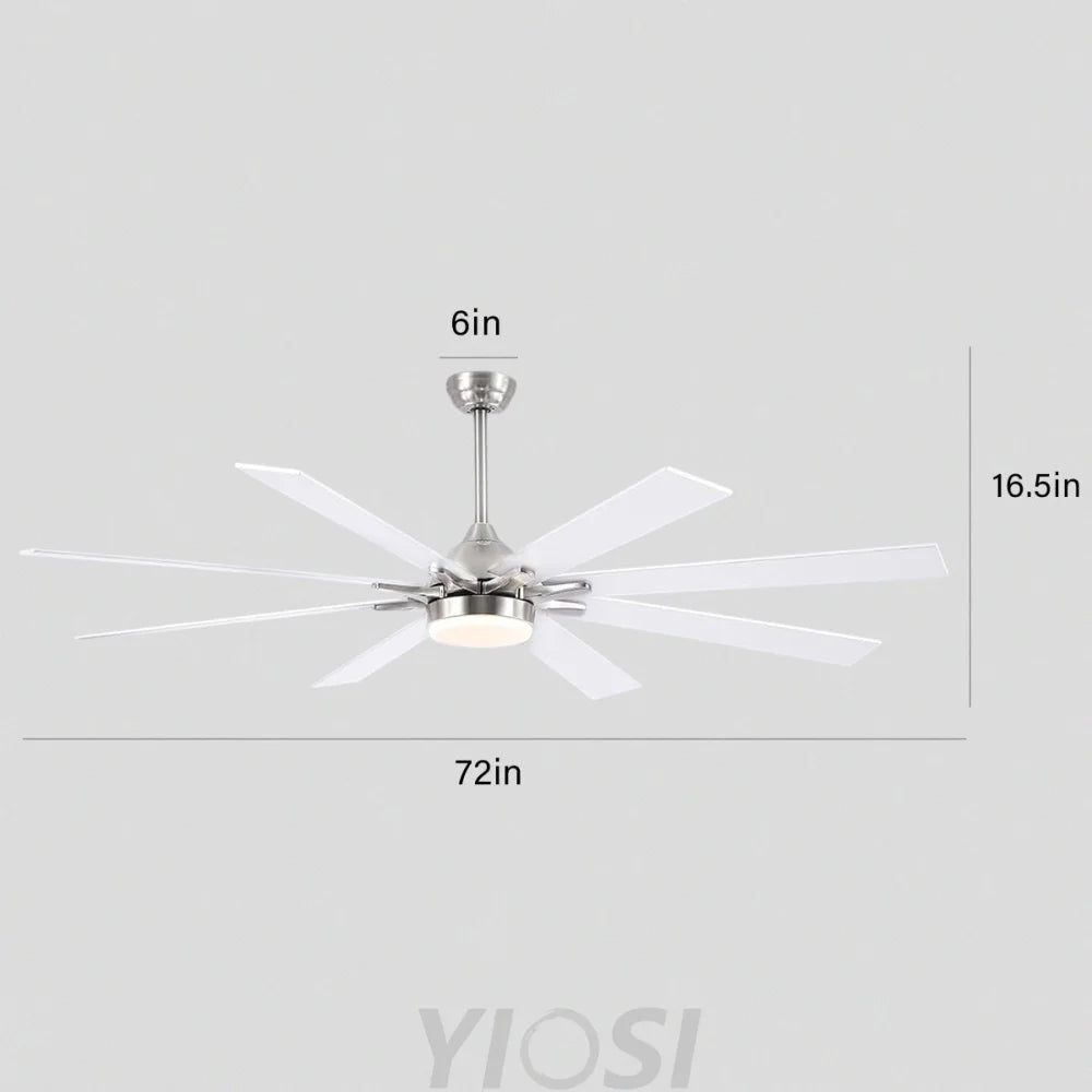 Modern Wood-Look Ceiling Fan with Light – Flush Mount Design Chandelier