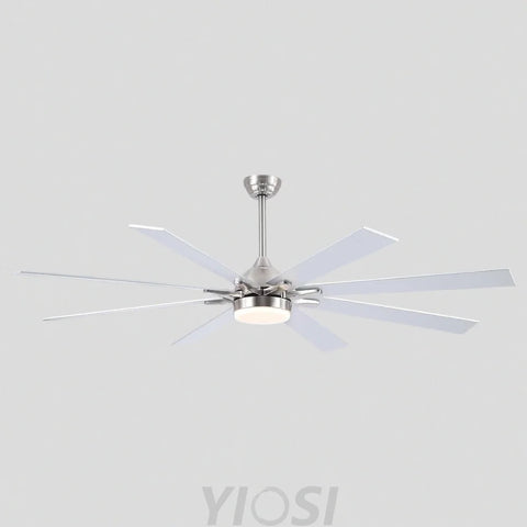 Modern Wood-Look Ceiling Fan with Light – Flush Mount Design Chandelier