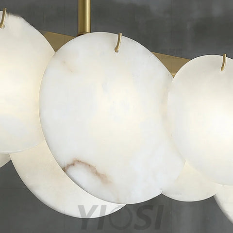 Modernity Alabaster Linear Chandelier Chandeliers For Dining Room Stairways Foyer Bedrooms Kitchen