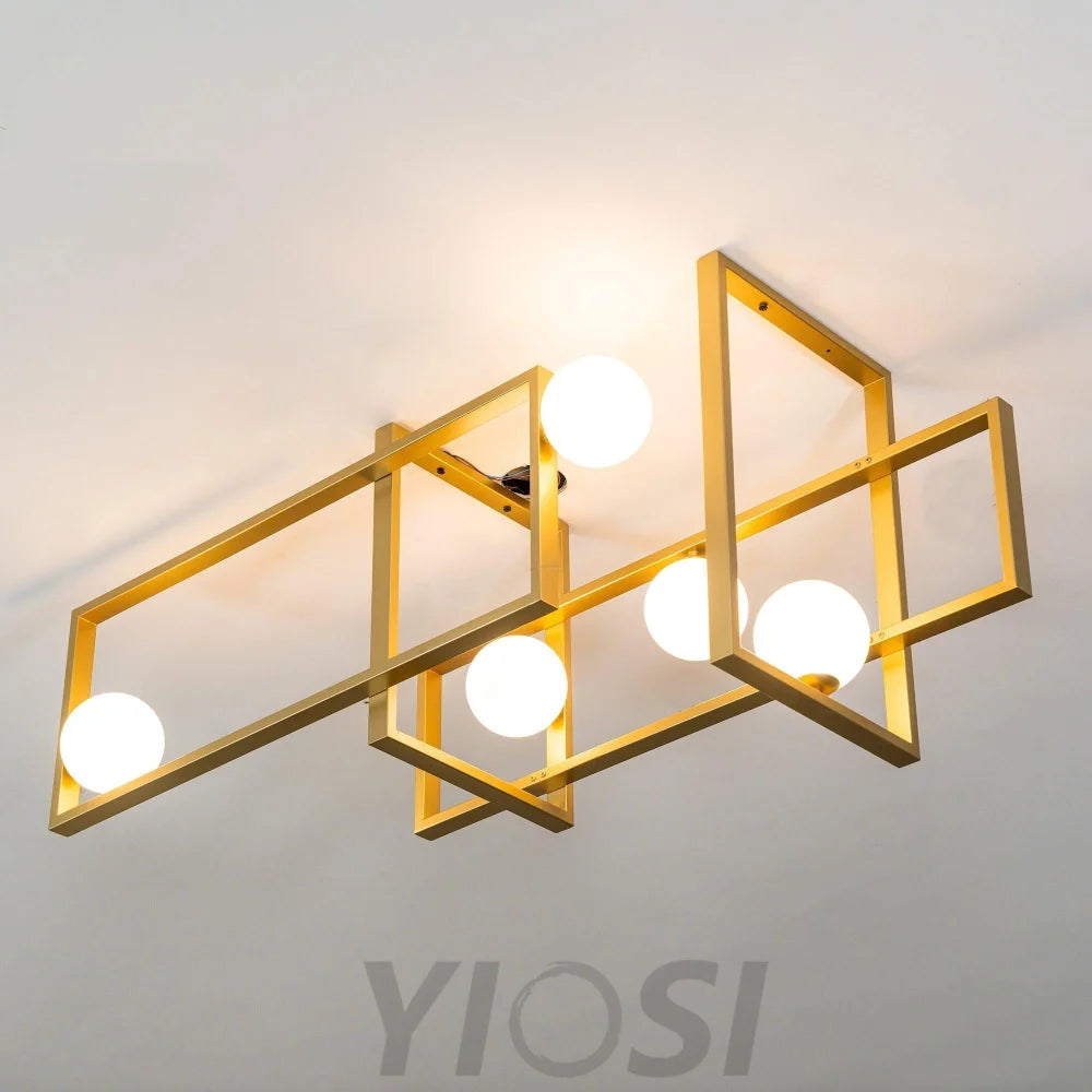 Mondrian Glass Ceiling Light L 47.2″ - Unknown-1-Yiosilamp