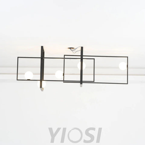 Mondrian Glass Ceiling Light L 47.2″ - Unknown-1-Yiosilamp