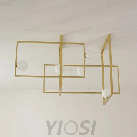 Mondrian Glass Ceiling Light L 47.2″ - Unknown-1-Yiosilamp