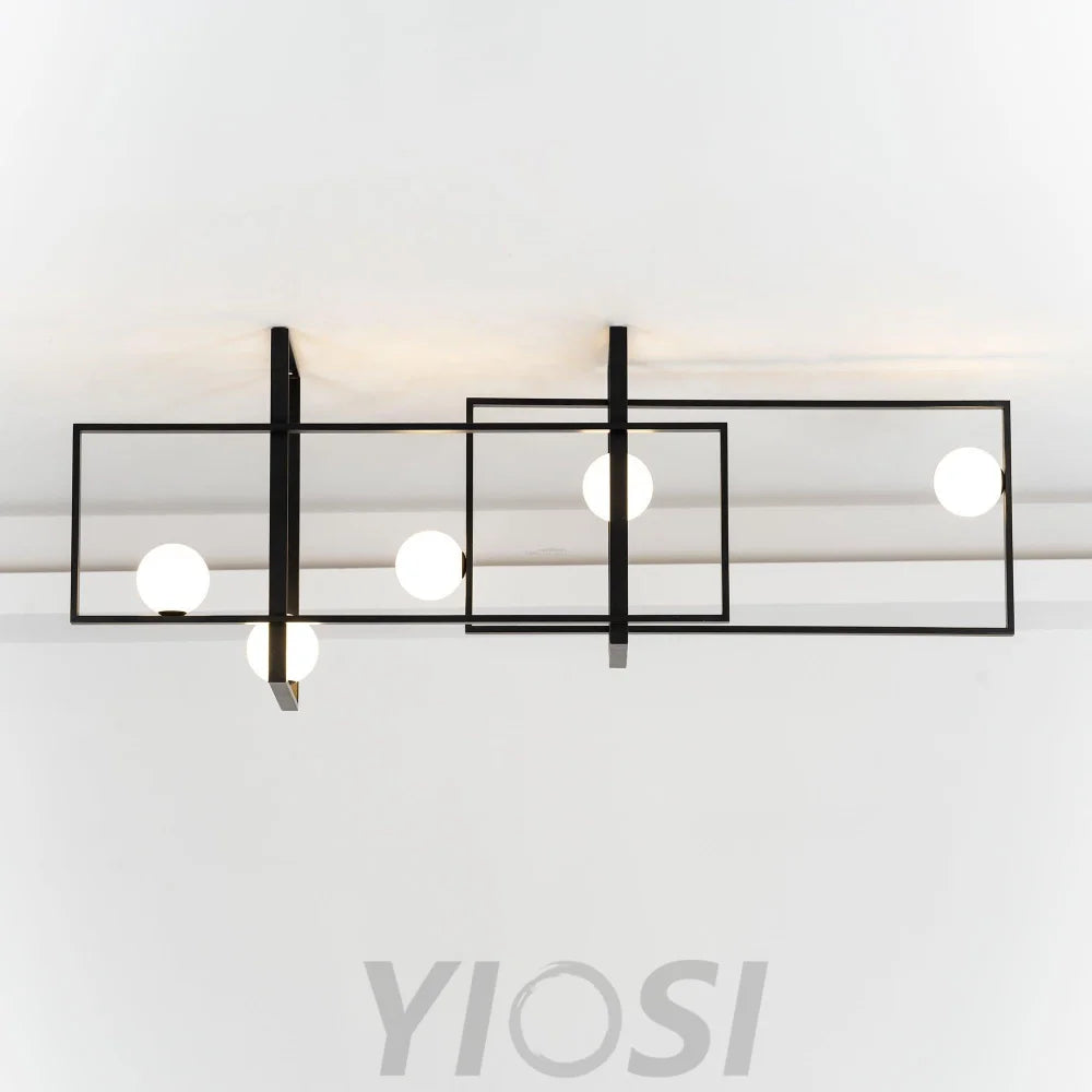 Mondrian Glass Ceiling Light L 47.2″ - Unknown-1-Yiosilamp