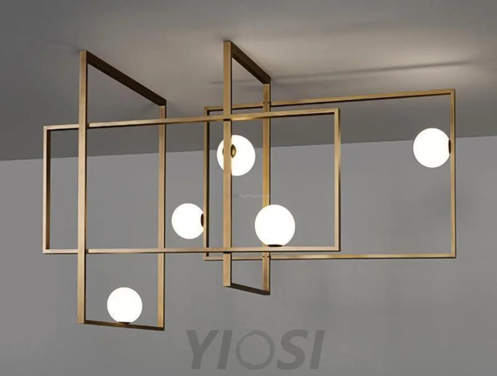 Mondrian Glass Ceiling Light L 47.2″ - Unknown-1-Yiosilamp