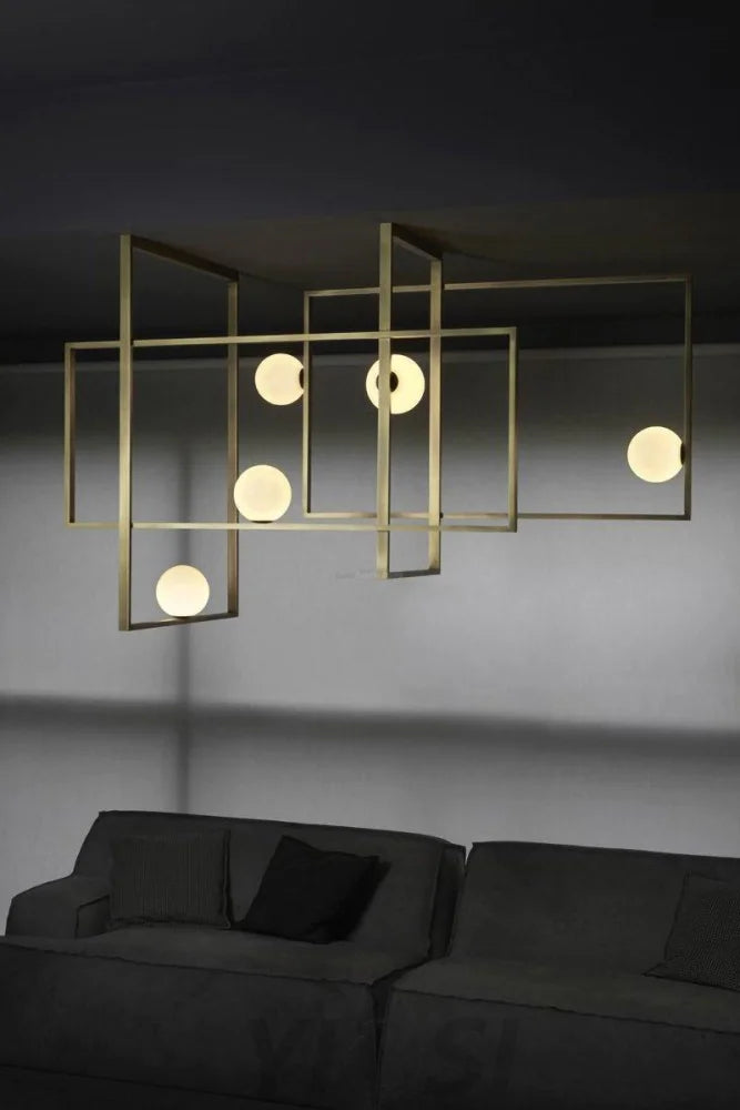 Mondrian Glass Ceiling Light L 47.2″ - Unknown-1-Yiosilamp