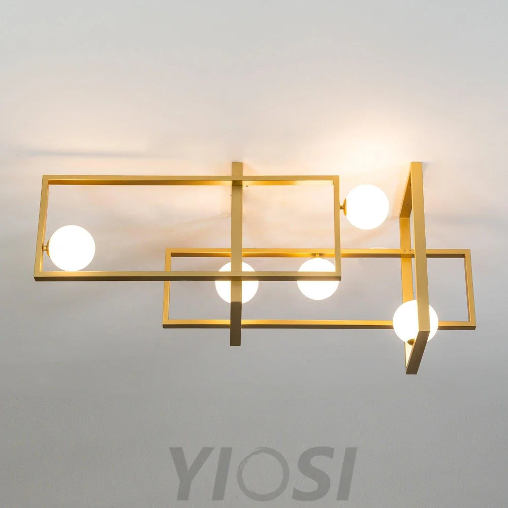Mondrian Glass Ceiling Light L 47.2″ - Unknown-1-Yiosilamp