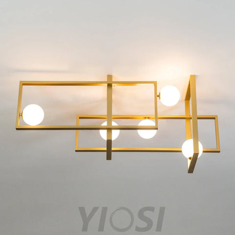 Mondrian Glass Ceiling Light L 47.2″ - Unknown-1-Yiosilamp