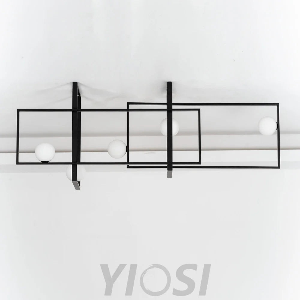 Mondrian Glass Ceiling Light L 47.2″ - Unknown-1-Yiosilamp