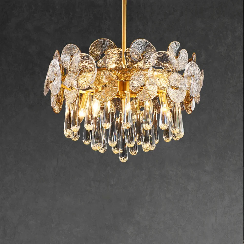 Monet Modern Postmodern Crystal Chandelier 25.59’’ W