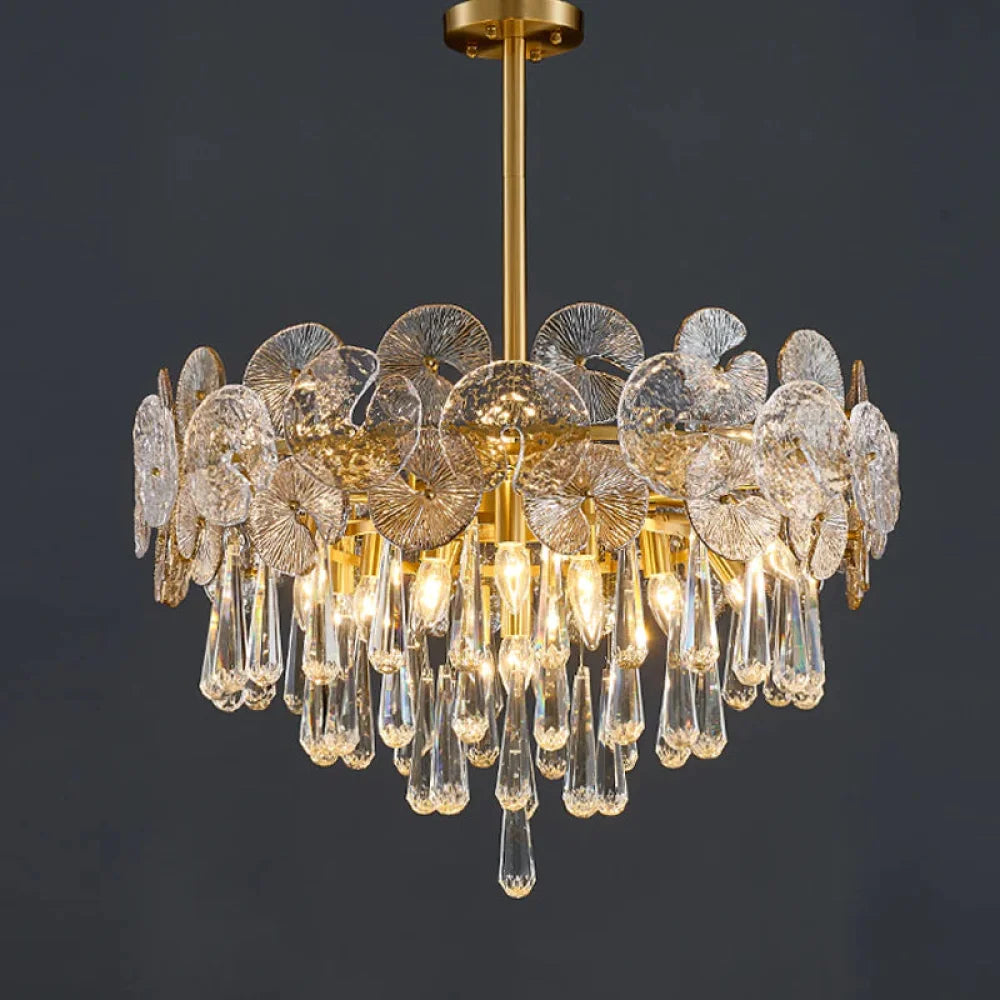 Monet Modern Postmodern Crystal Chandelier 31.5’’ W