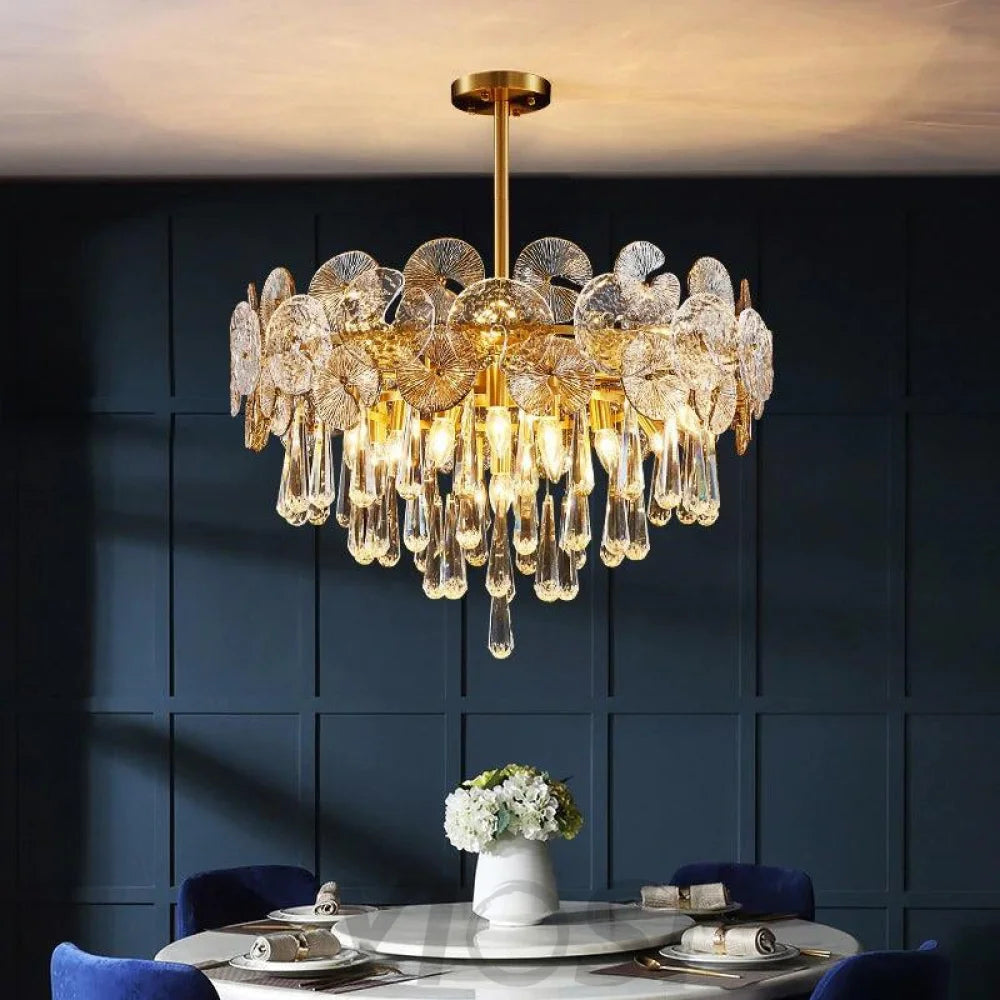 Monet Modern Postmodern Crystal Chandelier