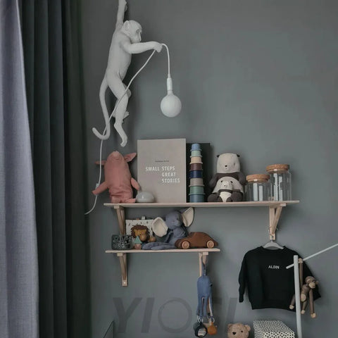 Monkey Wall Sconce - Creature-1-Yiosilamp