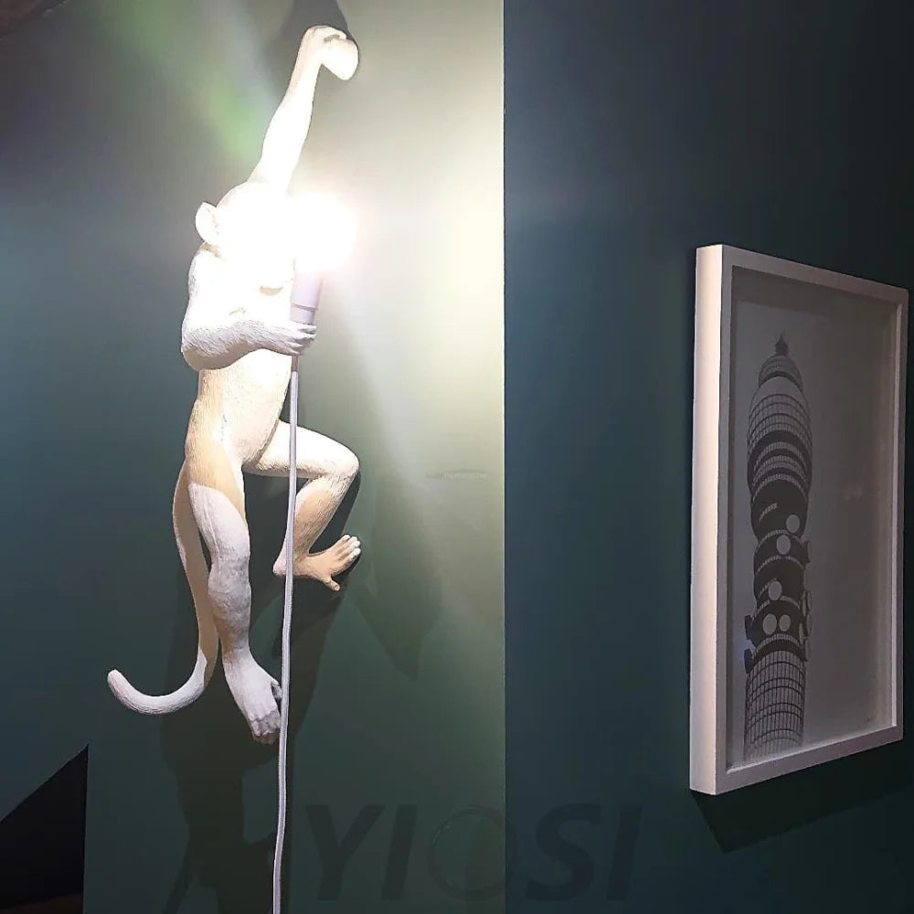 Monkey Wall Sconce - Creature-1-Yiosilamp