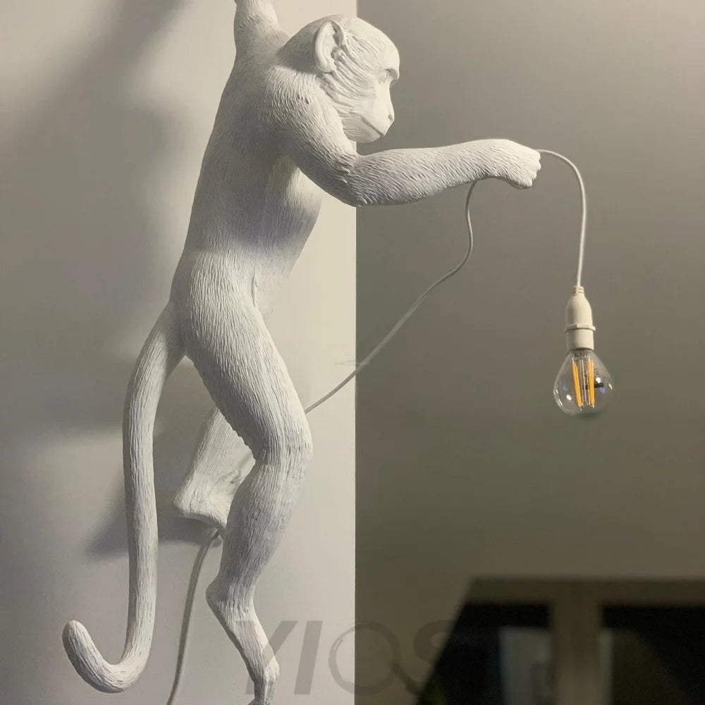 Monkey Wall Sconce - Creature-1-Yiosilamp